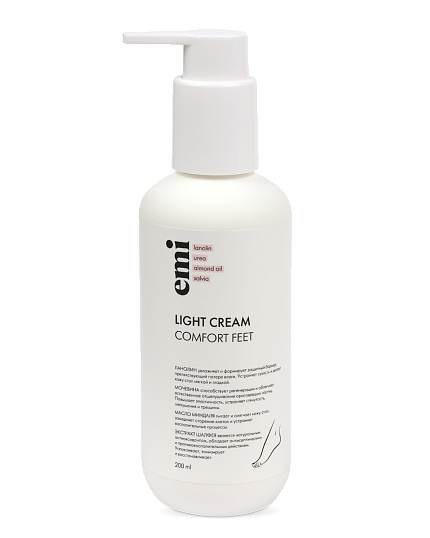 фото Легкий крем EMI для кожи стоп Light Cream, 200 мл